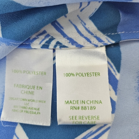 Lilly Pulitzer Iona Pink Tropics Heat Wave Top Womens M Sleeveless Lightweight - Picture 7 of 11